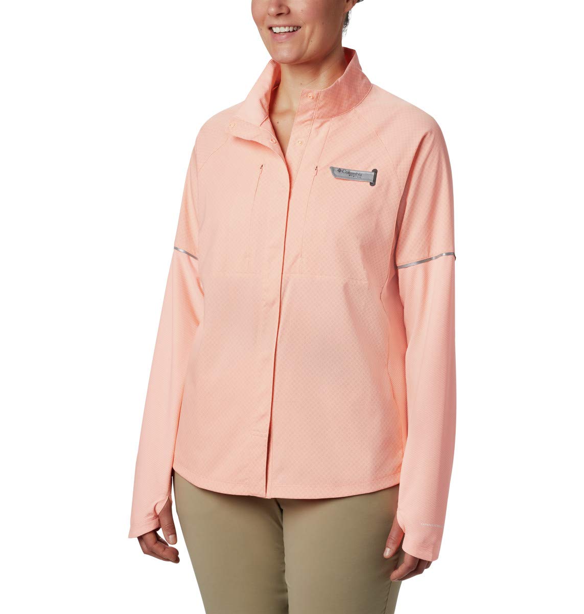 Columbia Women's Ultimate Catch Zero Long Sleeve Hybrid Fishing Shirt - UPF 50 Sun Protection, Quick-Dry & Breathable for Outdoor Fishing, Hiking & Camping