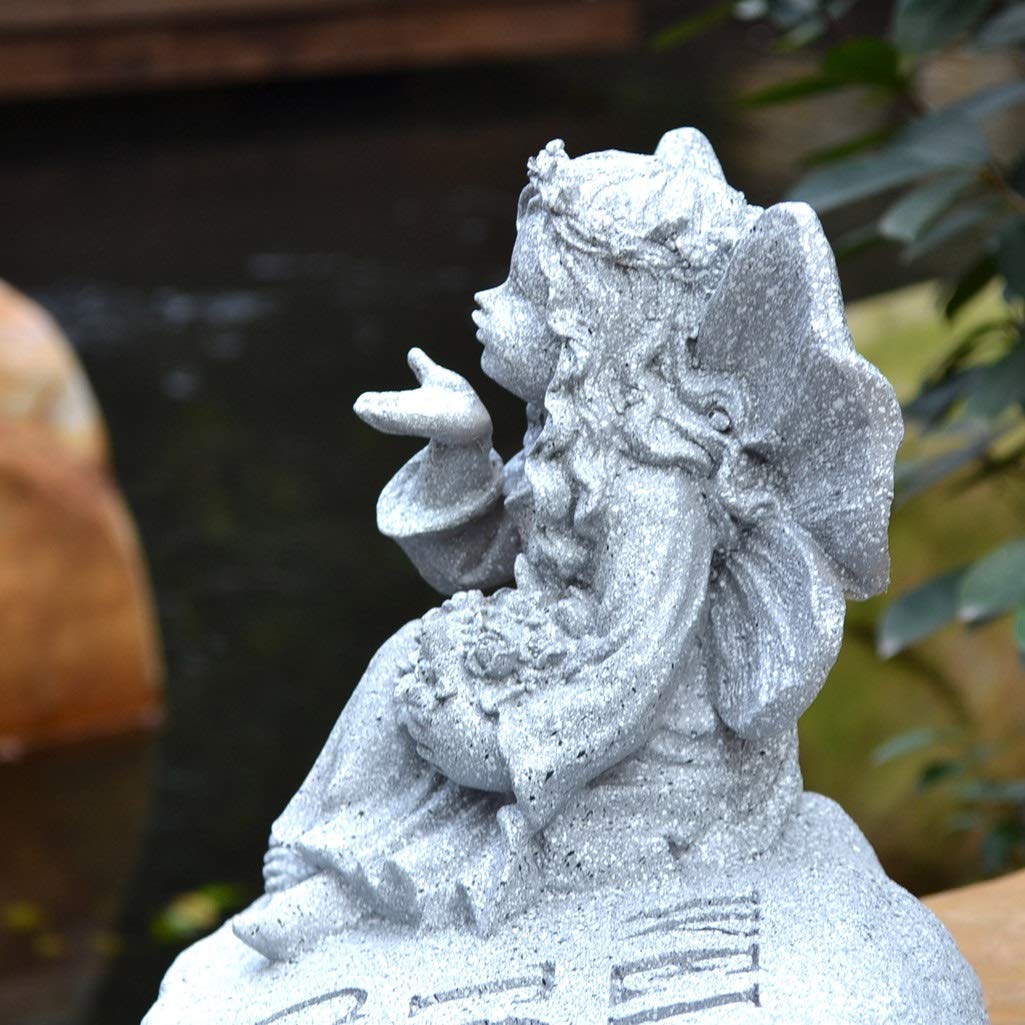 Outdoor Garden Statue - Creative Angel Sculpture for Nursery, Park & Landscape Decor | Weather-Resistant Bionic Stone Ornament | Perfect for Patio, Yard & Garden Decorations