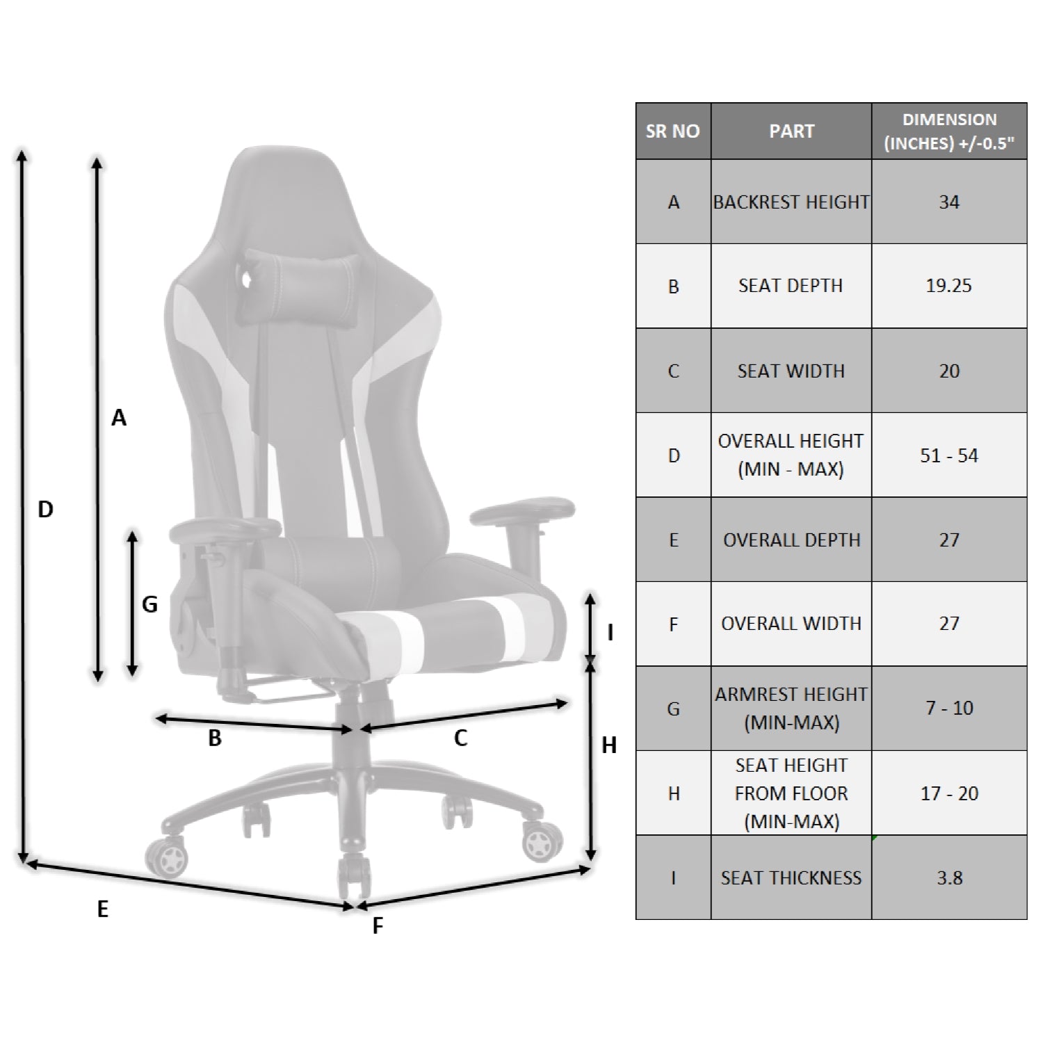 PRO X SERIES 7730 Gaming Chair - Ergonomic Black & Orange Racing Style Computer Chair for PC & Console Gamers - Perfect for Esports, Streaming & Long Gaming Sessions