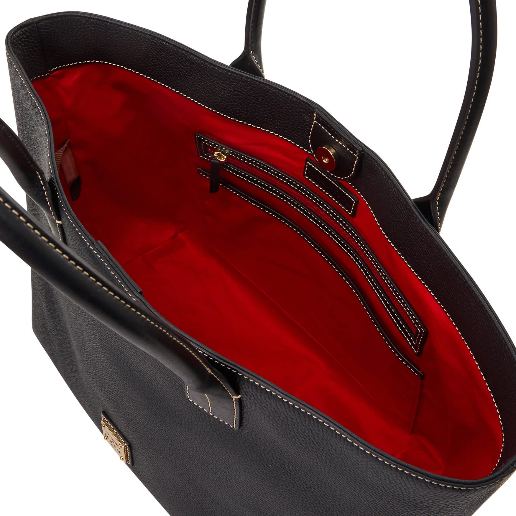 **Dooney & Bourke Pebble Grain Medium Russel Tote Handbag for Women – Stylish & Durable Leather Tote Bag for Work, Travel & Everyday Use**