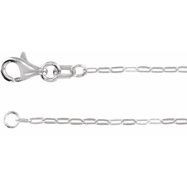 14K Gold 1.25mm Paperclip Style 7 Chain Necklace - Dainty Layering Jewelry for Women, Perfect for Everyday Wear & Gift Giving
