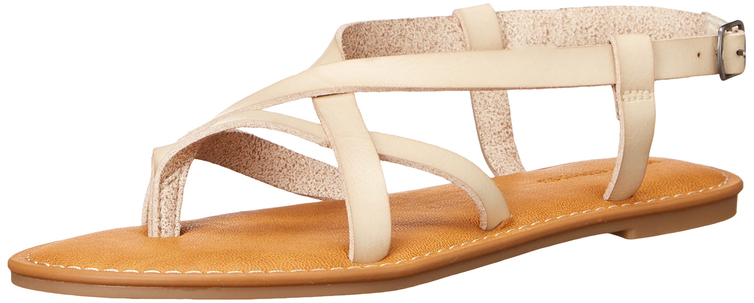 Amazon Essentials Women's Casual Strappy Sandals - Comfortable Summer Flip Flops with Adjustable Ankle Strap for Beach, Pool & Outdoor Wear