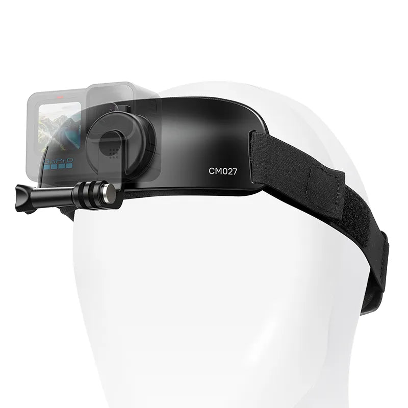 Ulanzi CM027 Go Quick II Head Strap Mount for GoPro, Action Camera & Smartphone - Adjustable & Secure Hands-Free Recording for Vlogging, Cycling, Hiking & Outdoor Adventures