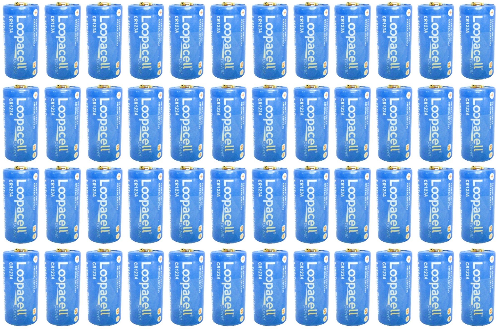 48-Pack CR123A 3V Lithium Batteries - Long Lasting Power for Digital Cameras, Flashlights, Security Systems & More (Non-Rechargeable) - Perfect for Emergency Kits & Outdoor Adventures