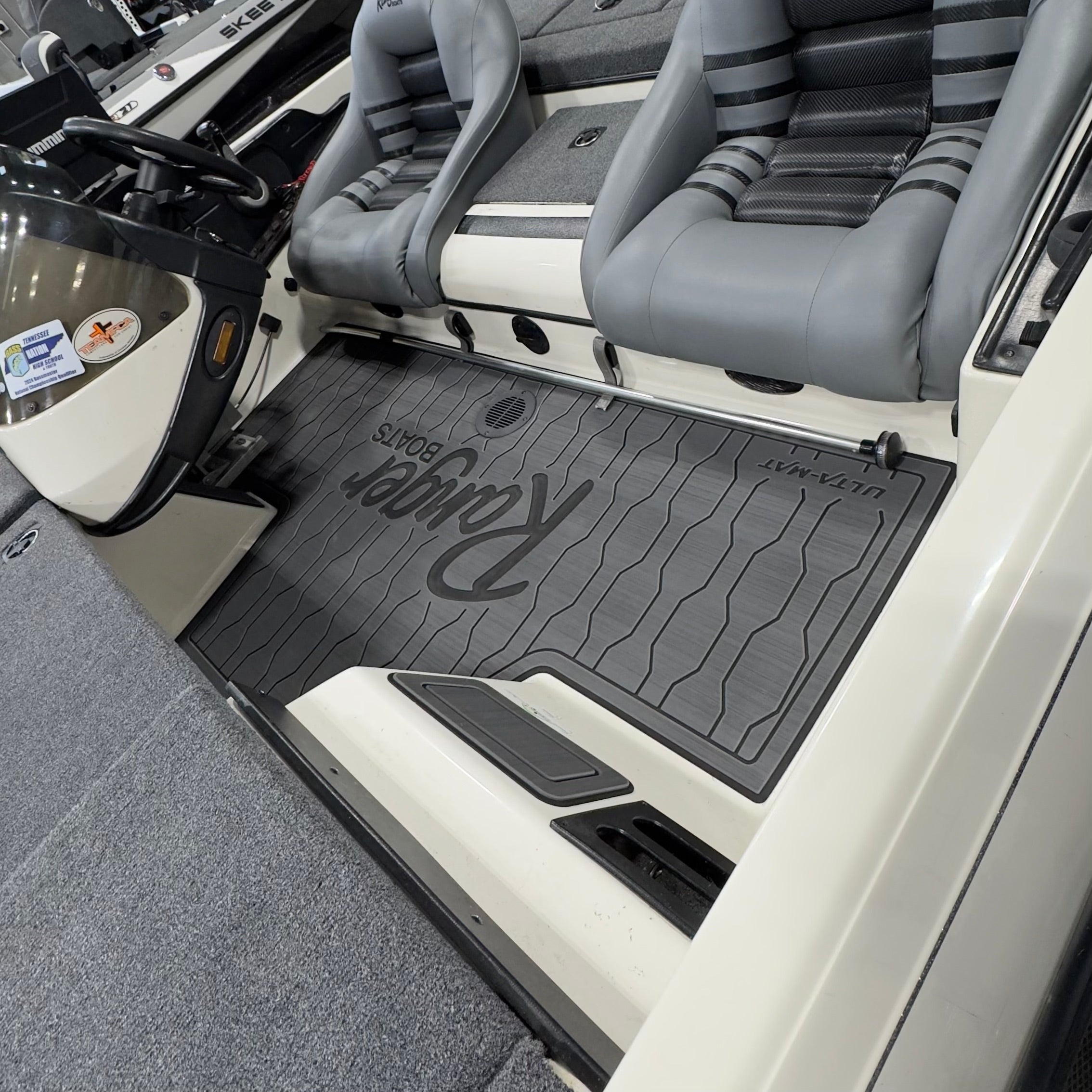 H.O.E ULTA MAT COCKPIT KIT for 2000 Ranger 518VX - Non-Slip Boat Flooring Upgrade for Fishing & Marine Use