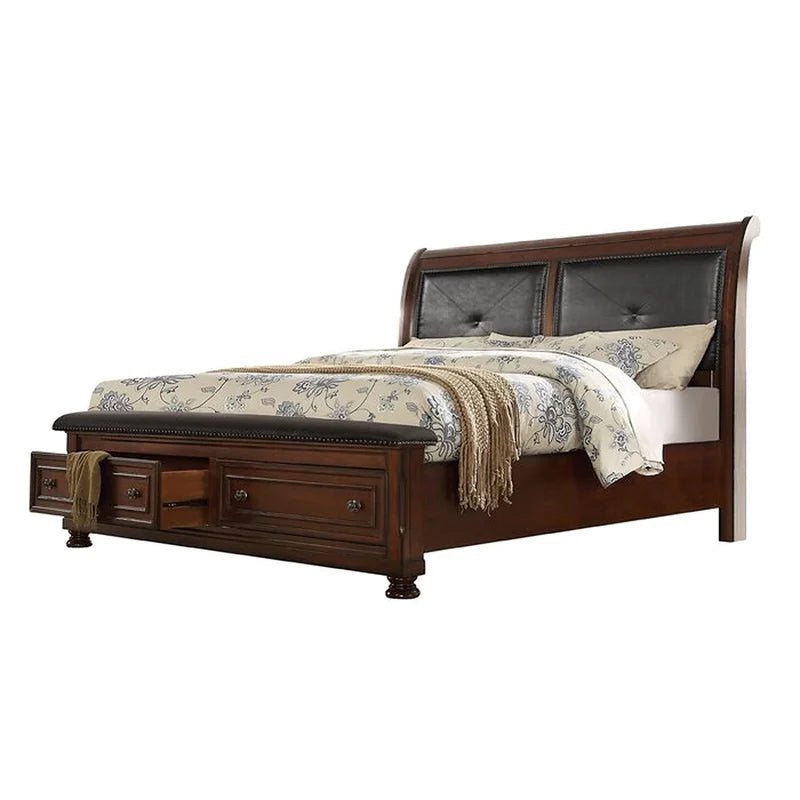 Austin Collection Platform Bed Frame - Modern Minimalist Wooden Bed with Headboard - Perfect for Small Spaces, Apartments & Guest Rooms