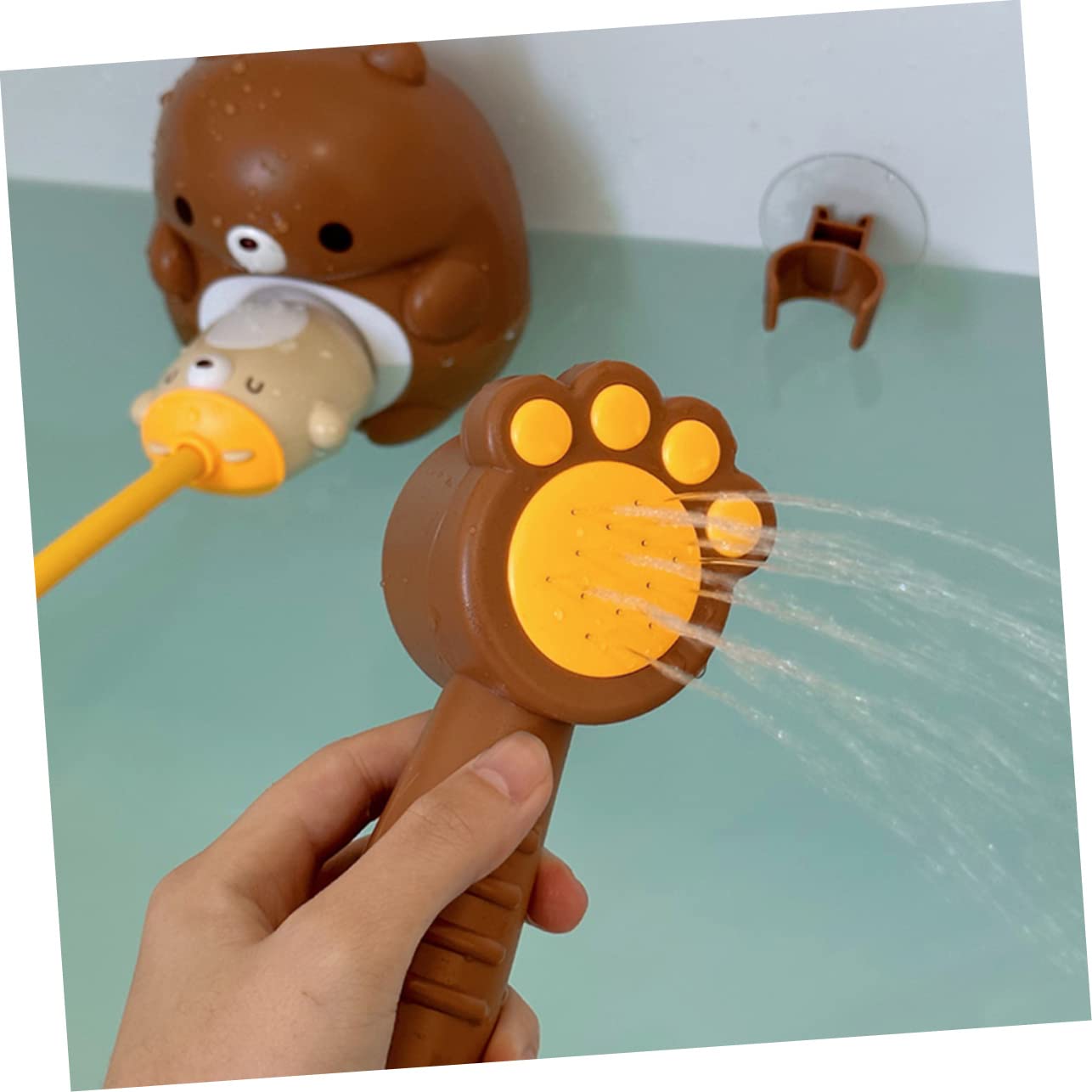 HEMOTON 3-Pack Waterproof Electric Shower Bear Bath Toys for Kids - Fun Electronic Bath Time Companion for Toddlers & Children (Ideal for Bathtub Play, Sensory Development & Gift Giving)