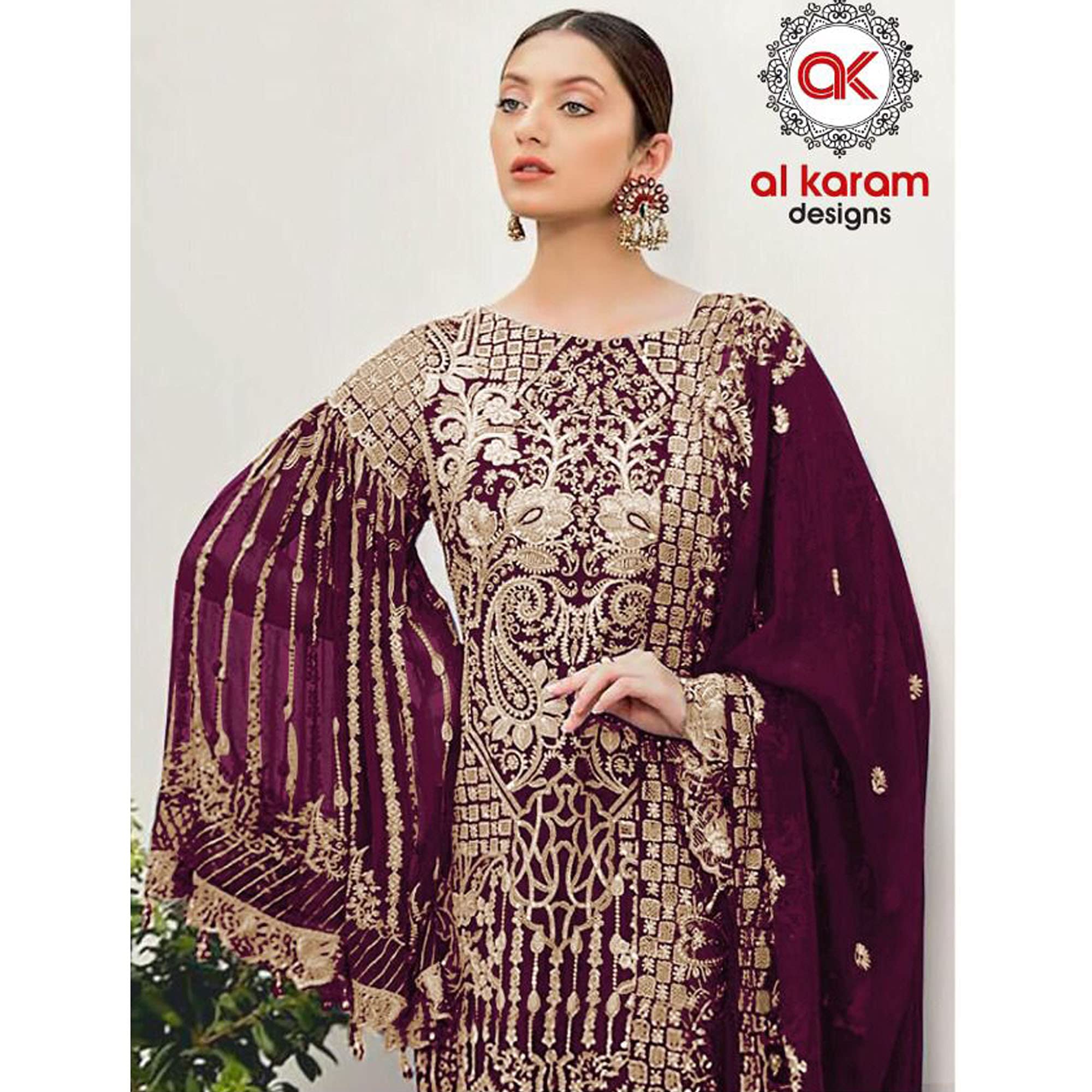 Stylish Indian Pakistani Designer Shalwar Kameez Pant & Dupatta Dresses for Women - Perfect for Weddings, Parties & Festive Occasions
