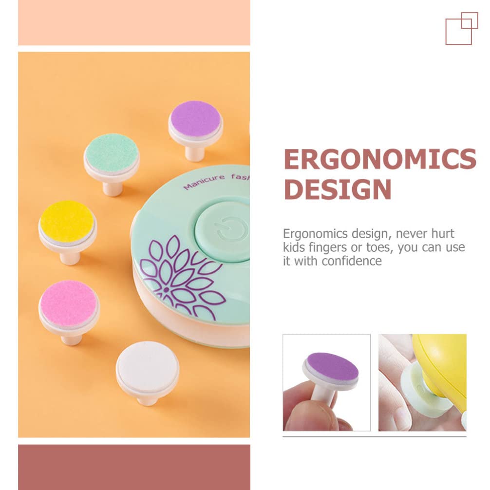 FOMIYES 30pcs Nail Grinding Heads - Professional Manicure & Pedicure Kit for Newborns & Infants - Electric Nail Drill Sandpaper Pads, Baby Nail Trimmer & Polisher Tools - Perfect for Gentle At-Home Baby Care & Salon Use
