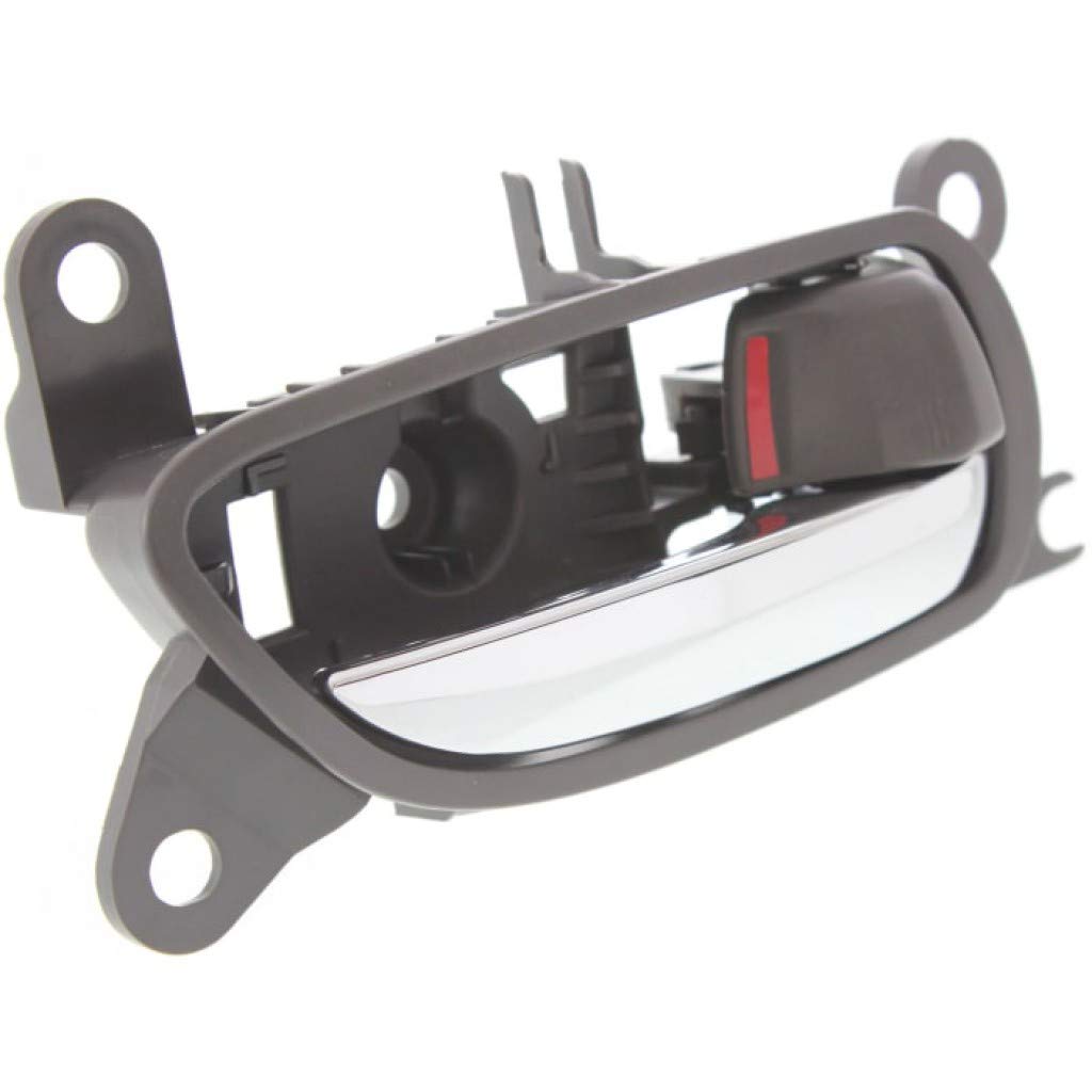 KarParts360 Replacement Interior Door Handle for 2006 Lexus GS300 - Front Passenger Side Gray Bezel with Chrome Lever & Door Lock Button | Base Trim | Perfect for Car Door Repair & Maintenance