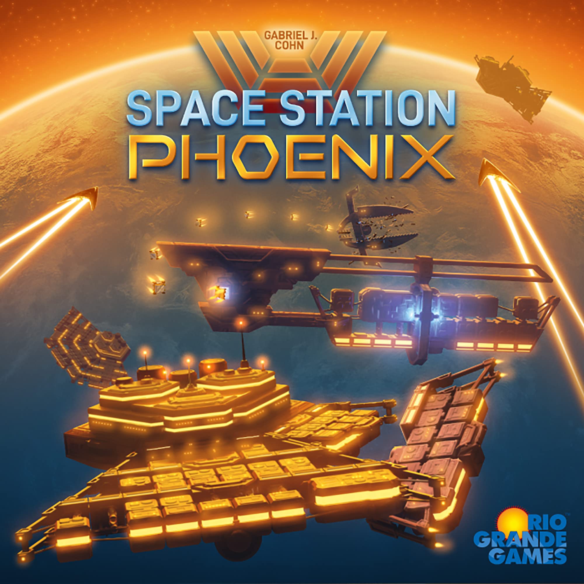 Rio Grande Games Space Station Phoenix - Strategic Board Game for Adults & Teens (Ages 14+), 2-4 Players, 90-120 Min Playtime - Perfect for Family Game Nights & Strategy Enthusiasts