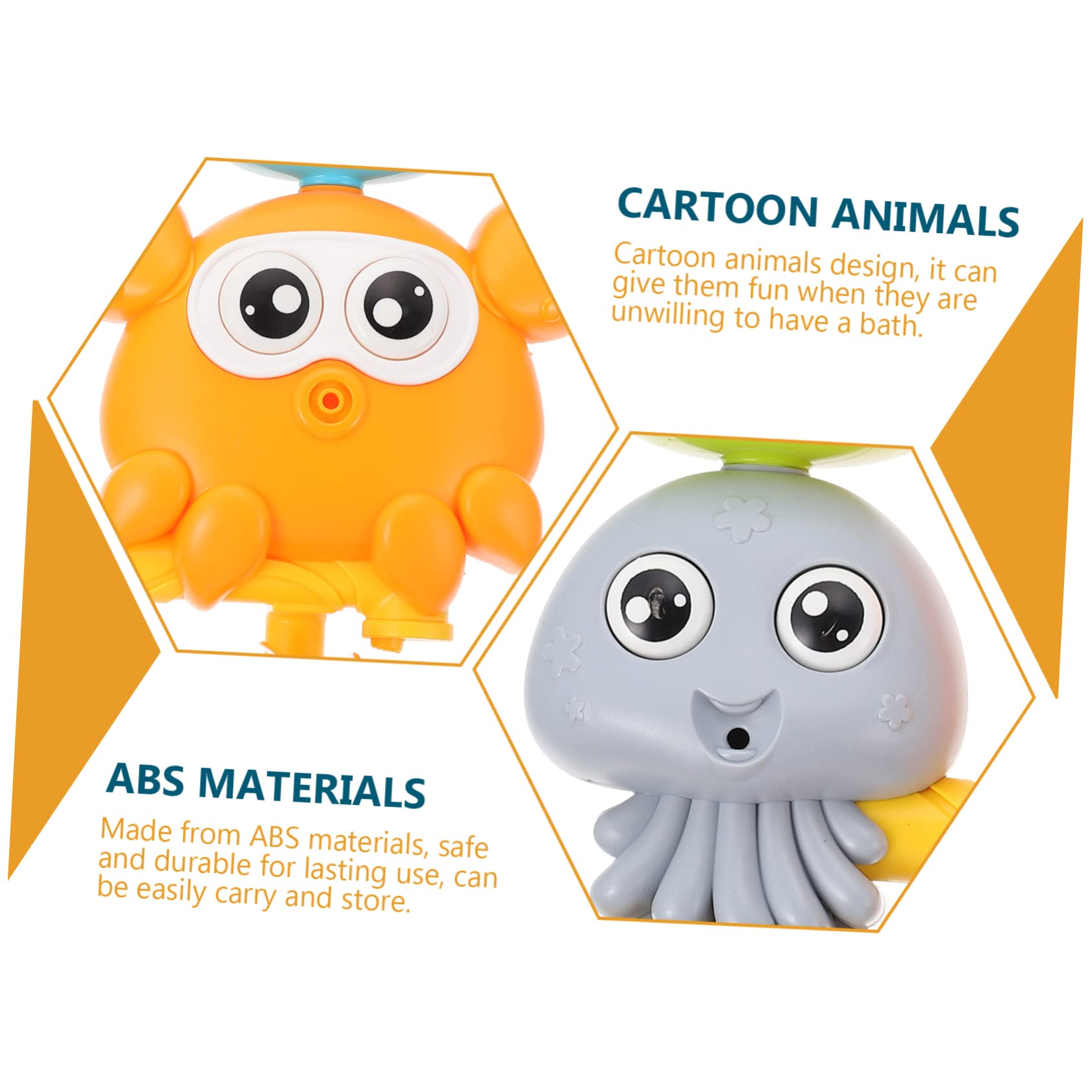 FAVOMOTO 2-Pack Water Toys for Kids - Fun Bathtub & Pool Floating Toys for Toddlers, Bath Time & Swimming Pool Playtime | Durable ABS Material