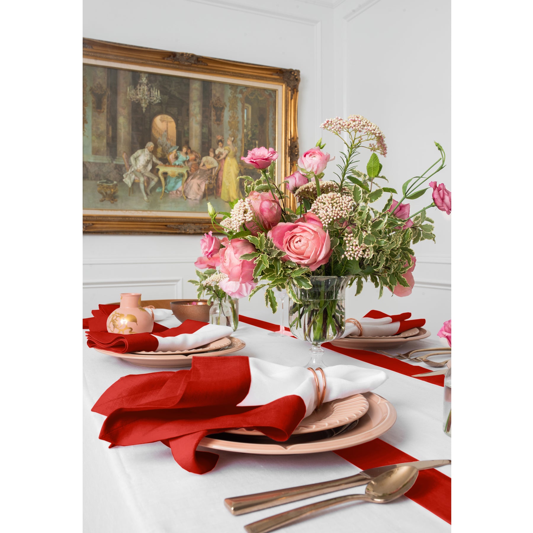 Elegant Contempo Table Runner - Premium Cotton Linen Blend for Dining Room Decor, Wedding, and Holiday Table Settings