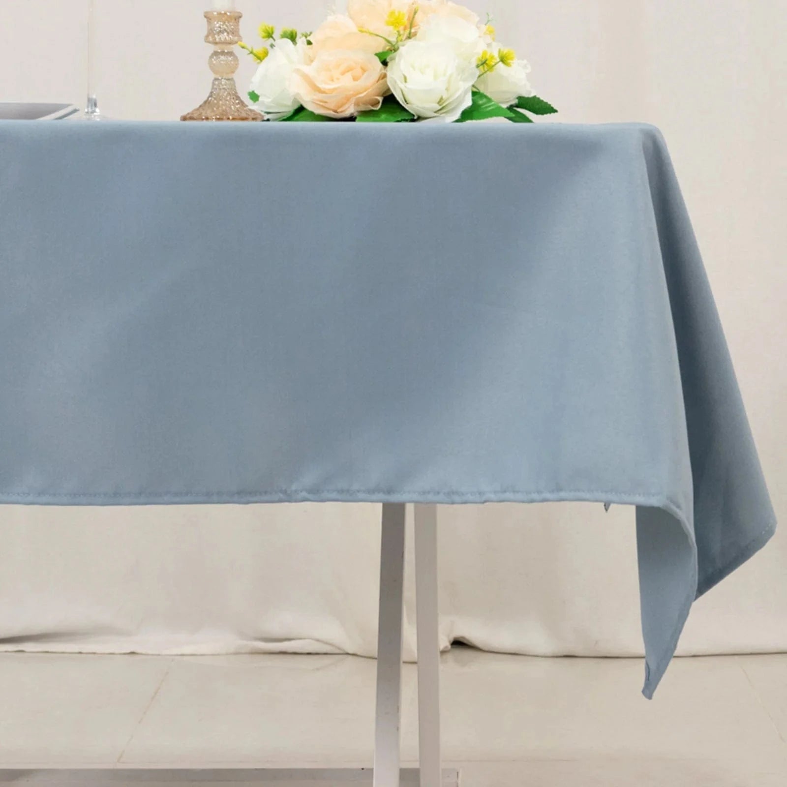 54x54 Inch Premium Square Polyester Tablecloth - Wrinkle & Stain Resistant - Perfect for Dining Tables, Parties, Weddings & Events