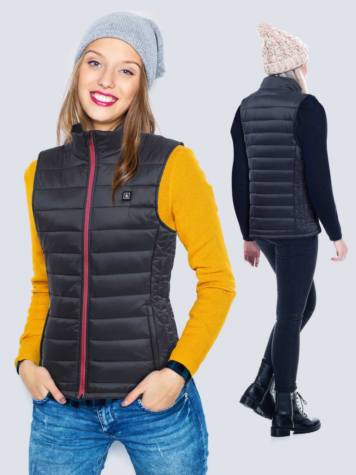 Rechargeable Heated Vest for Men & Women - Battery-Powered Winter Jacket with USB Heating - Perfect for Outdoor Activities, Hiking & Cold Weather