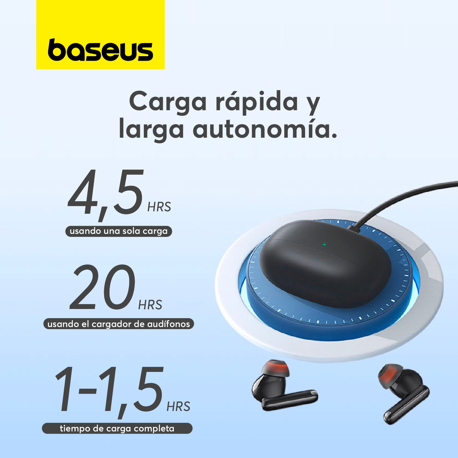 Baseus Bowie MZ10 Wireless Headphones with Active Noise Cancellation - Black | Perfect for Travel, Work & Gym