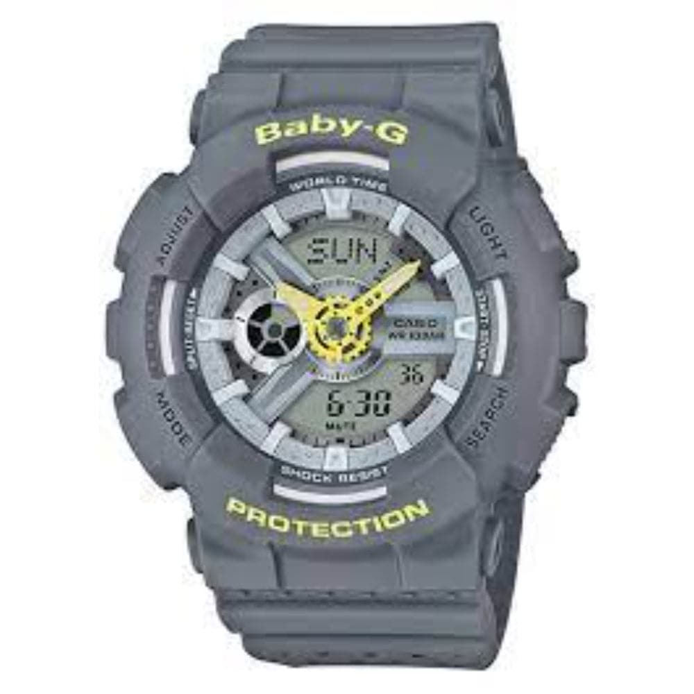 CASIO BABY-G BA-110PP-8ADR Women's Analog-Digital Sport Watch - Water Resistant, Shock Resistant for Outdoor Activities & Fitness Tracking
