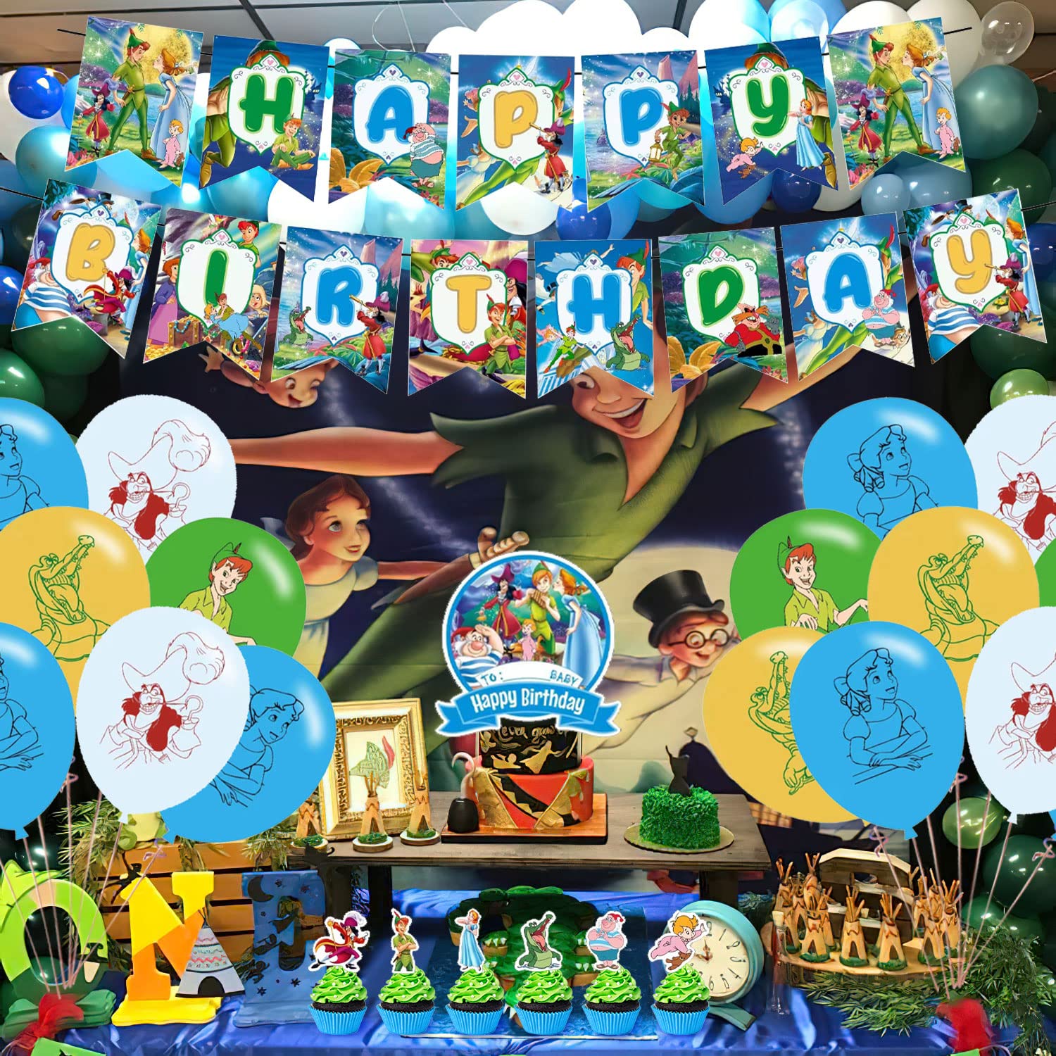 Peter's Party Supplies - Birthday Decorations & Party Favors for Kids - Perfect for Boys & Girls Birthday Parties, Baby Showers & Special Events