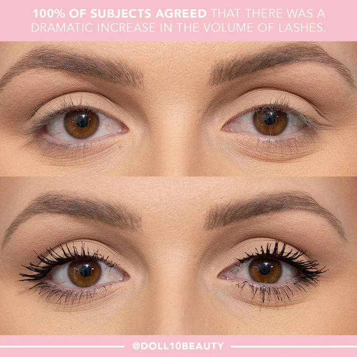 Doll 10 Lash Remedy Transforming Peptide Mascara - Volumizing & Lengthening for Dramatic Lashes | Perfect for Day to Night Makeup Looks
