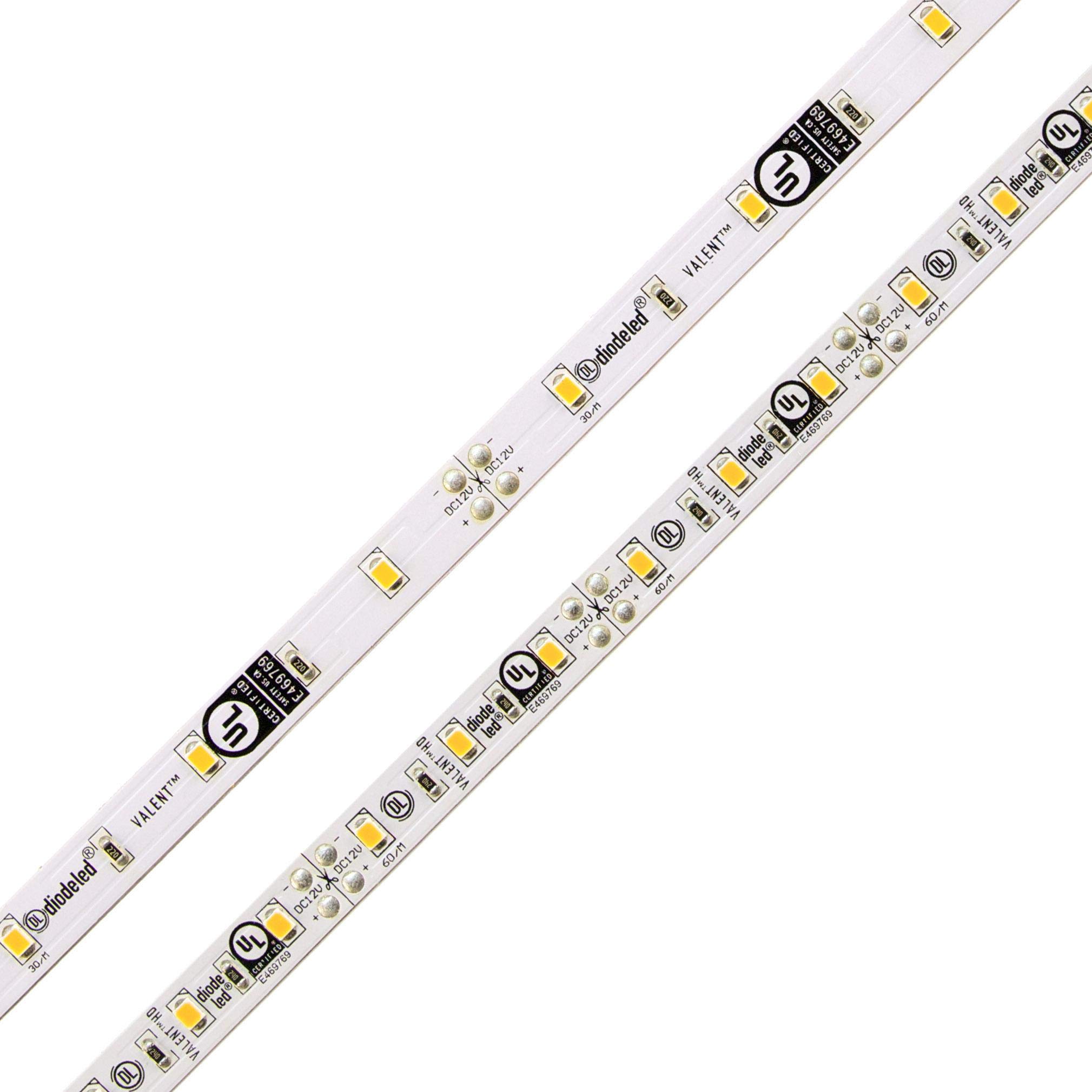 High Brightness 12V LED Strip Lights - 16.4ft Warm White 4200K Tape Light with 95 CRI, 4.4W/ft for Home Decoration, Under Cabinet Lighting, and DIY Projects
