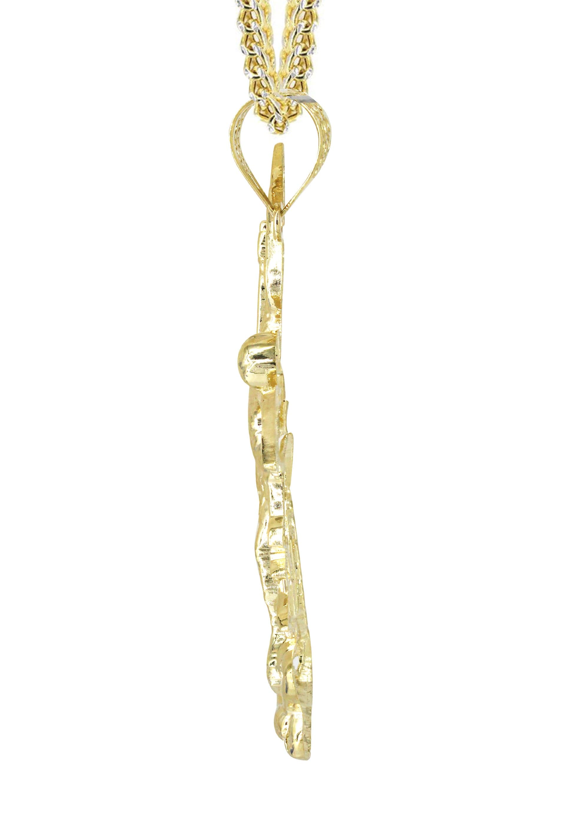10K Yellow Gold Saint Michael Necklace for Men & Women - 21.3 Grams Religious Jewelry - Perfect for Daily Wear, Gifts & Spiritual Protection