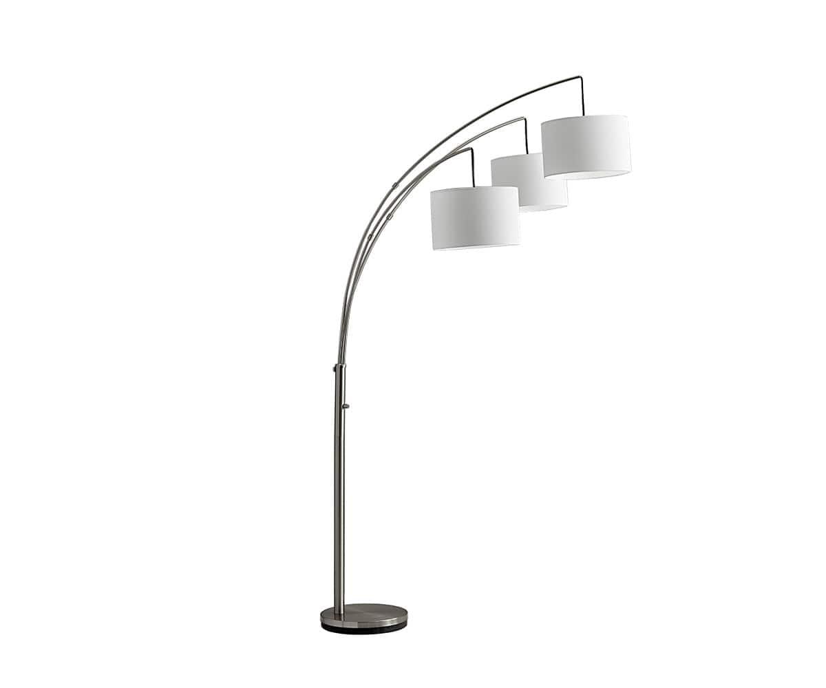 Modern LED Arc Floor Lamp with Adjustable Height - Perfect for Living Room, Bedroom, or Office Reading Light