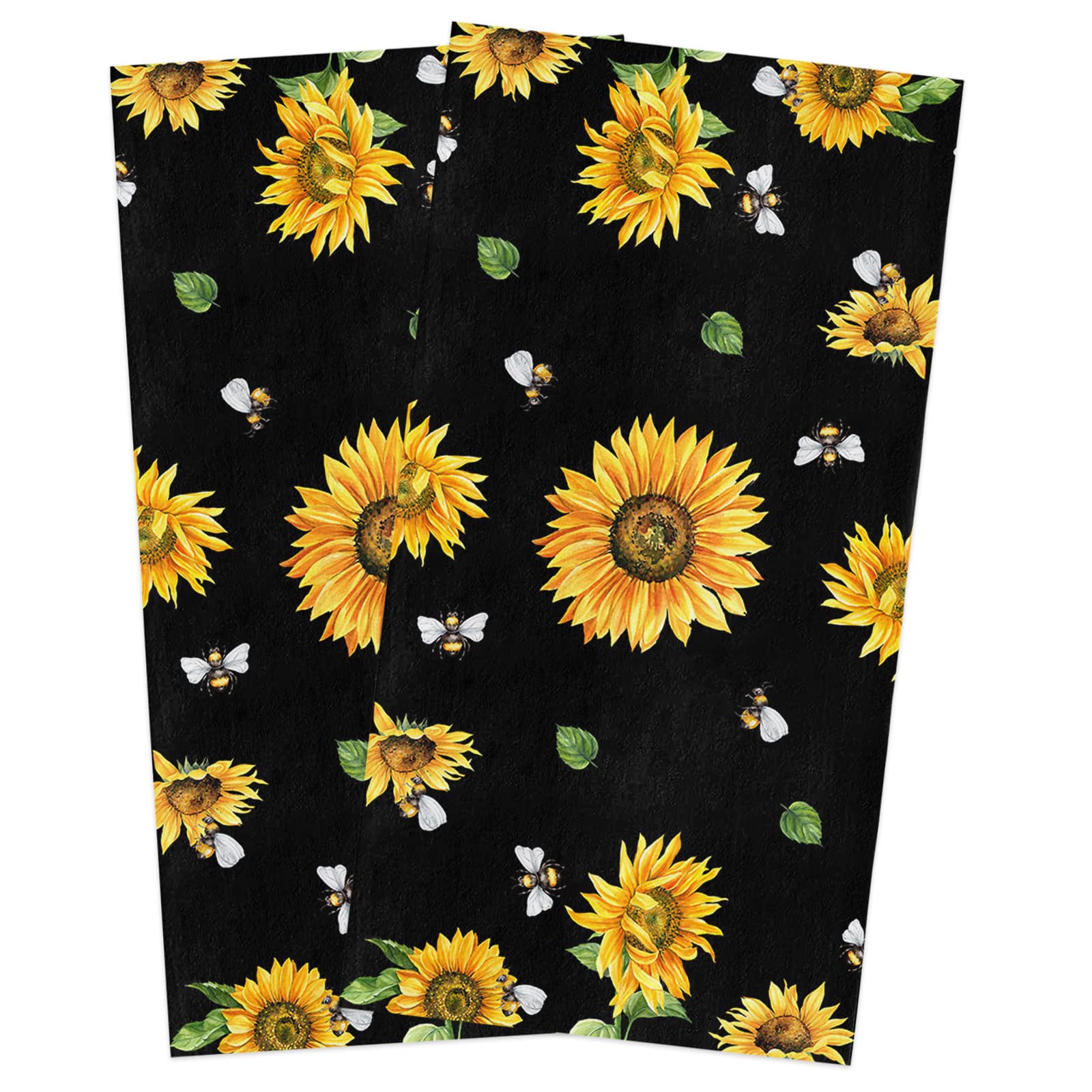 Premium Sunflower Kitchen Towels Set - 2 Pack 18