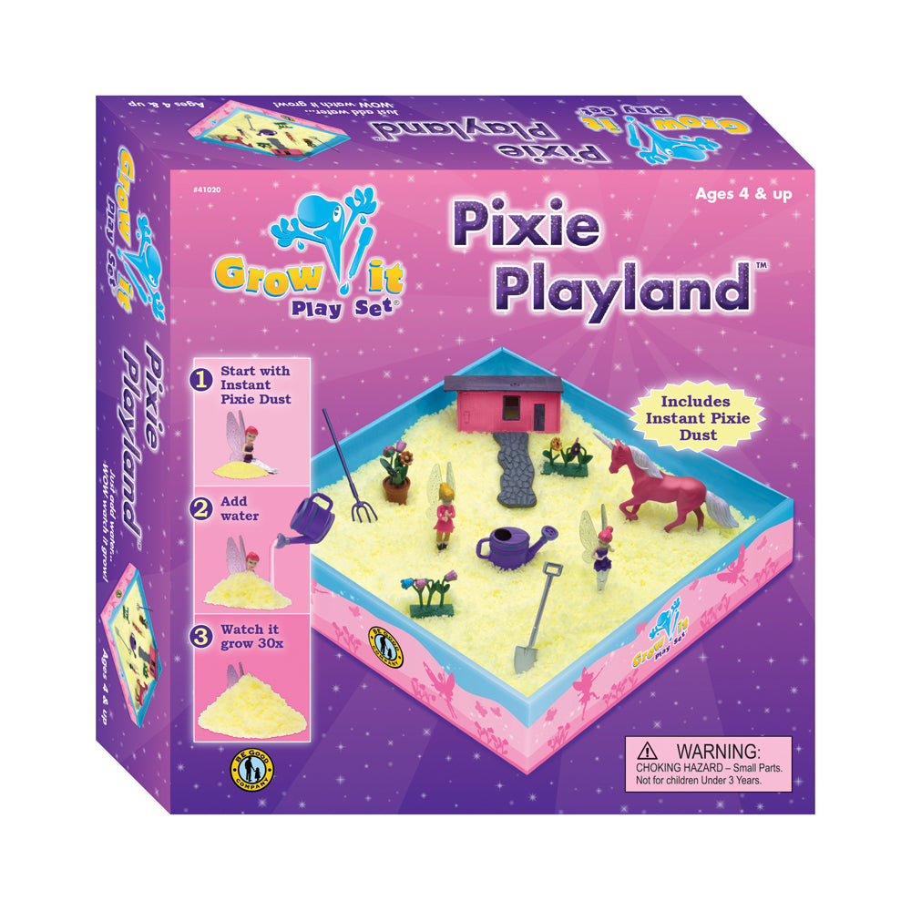 Be Good Company Pixie Playland Grow It Play Set - Magical Garden Creation Kit for Kids | STEM Learning & Imaginative Play