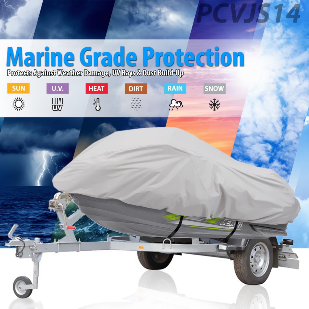 Premium Jet Ski Storage Cover - Waterproof, UV-Resistant, Heavy-Duty Protection for PWC - Ideal for Outdoor Boat Storage & Winter Protection