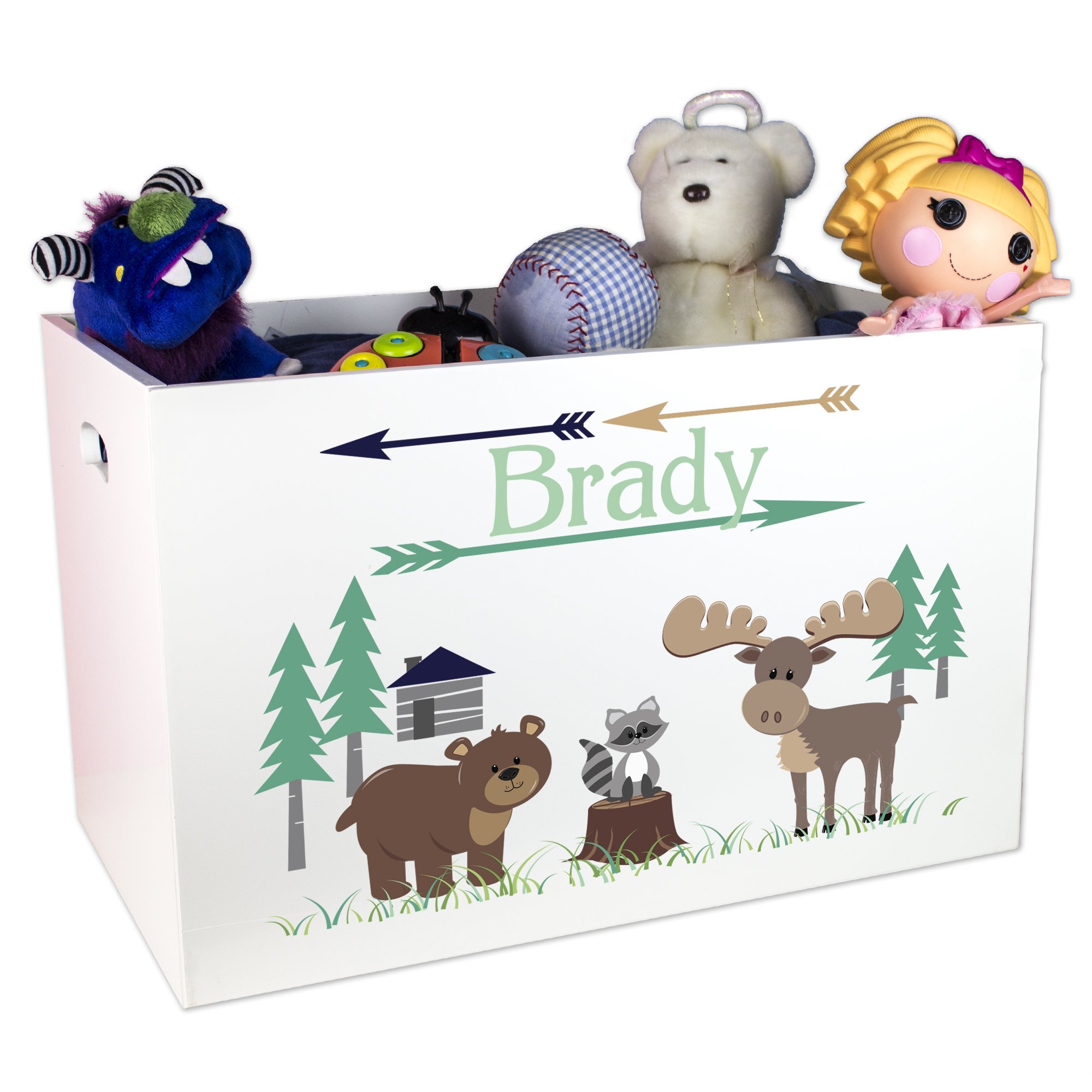 Personalized Woodland Animal Toy Storage Box - Kids Room Organizer for Stuffed Animals, Books & Toys | Perfect Nursery Decor & Playroom Storage Solution