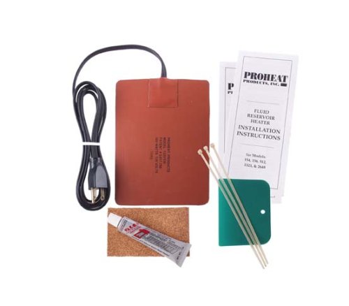 ProHeat 500W Heavy Duty Fluid Reservoir Heater - Model 1325 (4.2 Amp, 120V) for 3-6 Gallon Oil Pans & 20-50 Gallon Hydraulic Systems | Engine & Equipment Winter Warm-Up Solution