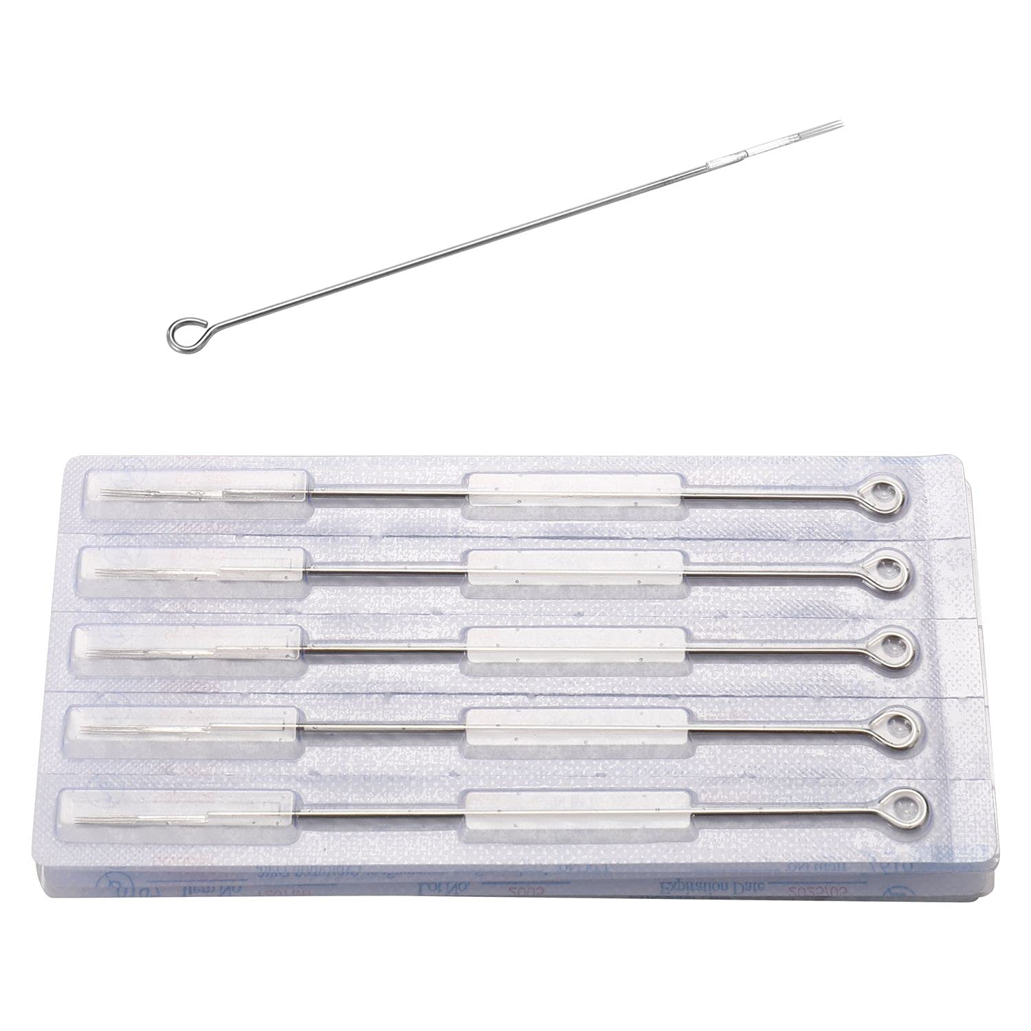 50pcs Disposable Tattoo Needles - Premium Quality Bugpin 5RL Round Liner Needles for Professional Tattoo Artists | Perfect for Fine Line Work, Detailed Tattoos & Permanent Makeup