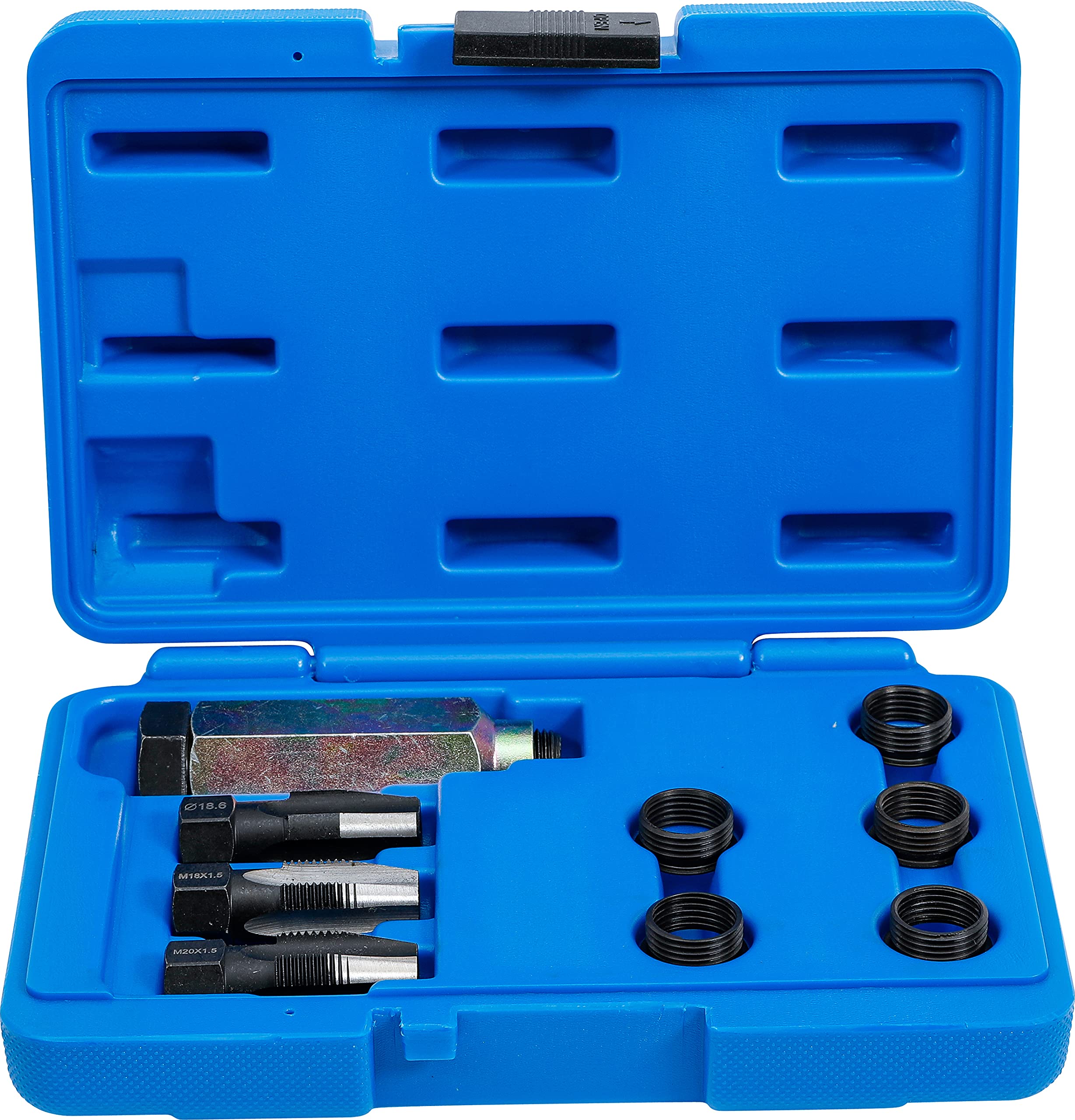 BGS 66215 Oxygen Sensor Thread Repair Kit - Universal Fit for Most Vehicles - Fix Damaged O2 Sensor Threads - Perfect for DIY Auto Repairs and Maintenance