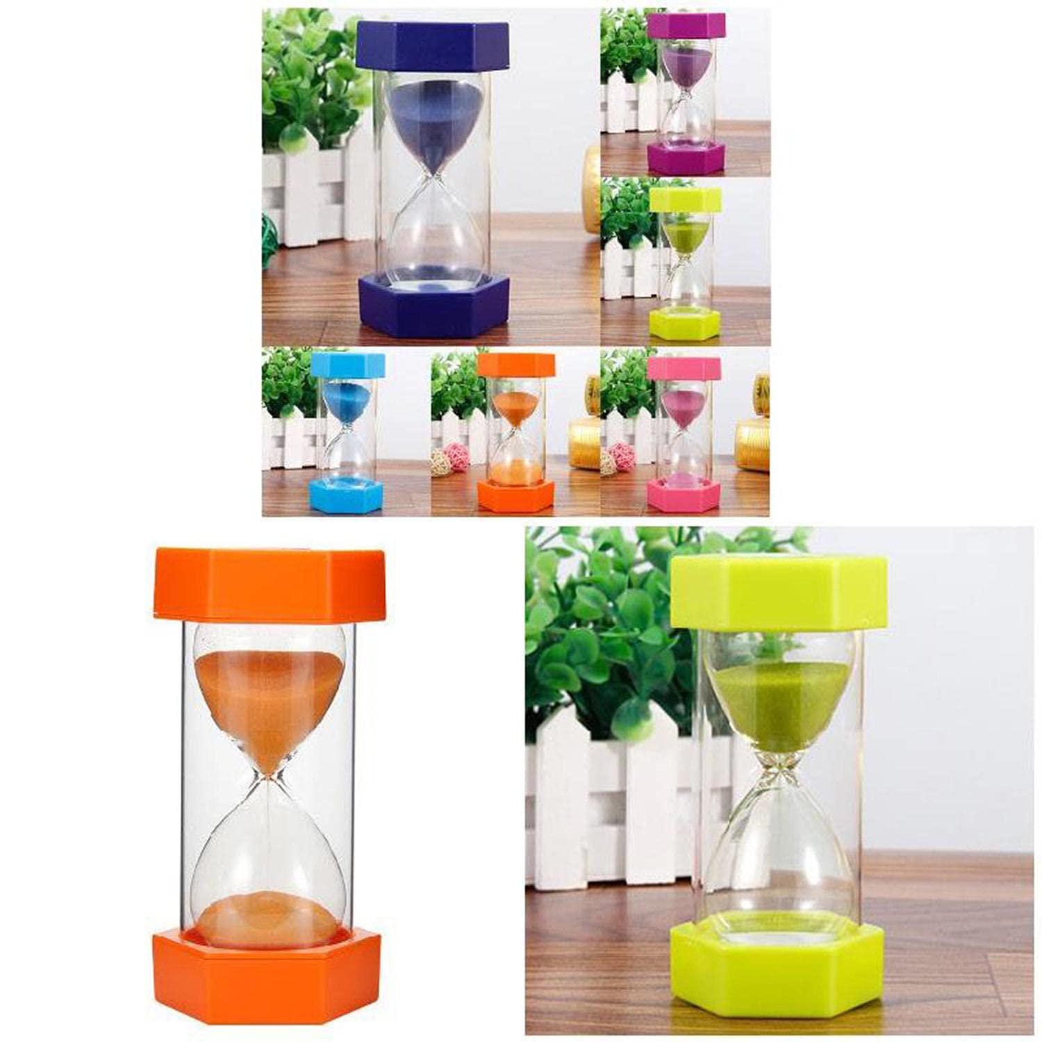 5 Minute Sand Timer Hourglass - Kitchen Timer, Kids Game, Classroom Tool, Meditation Aid, Gift for Students & Teachers (AA Battery)