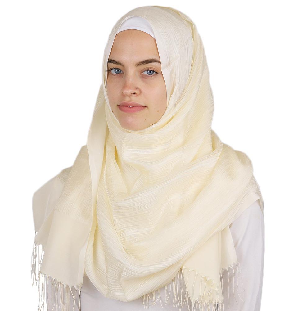 Aker Torba Hijab Wrap Shawl - Ivory 912 - Modest Muslim Headscarf for Women, Lightweight & Breathable - Perfect for Daily Wear, Prayer, and Special Occasions