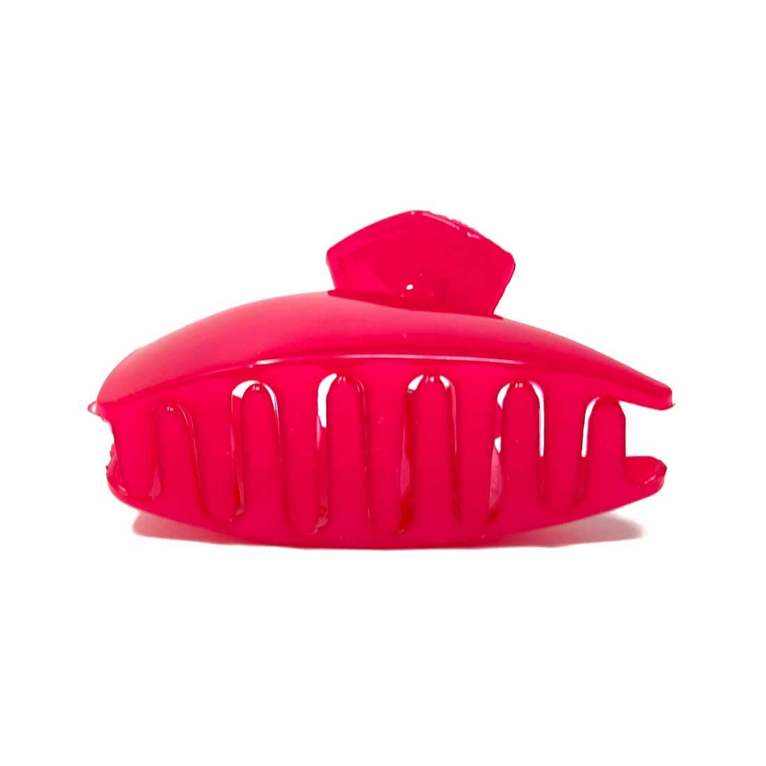 Anokhi Ada Plastic Hair Claw Clip for Women & Girls - Strong Grip Hair Clutch (Dark Pink, 12-33C) - Perfect for School, Work, Gym & Everyday Hairstyles