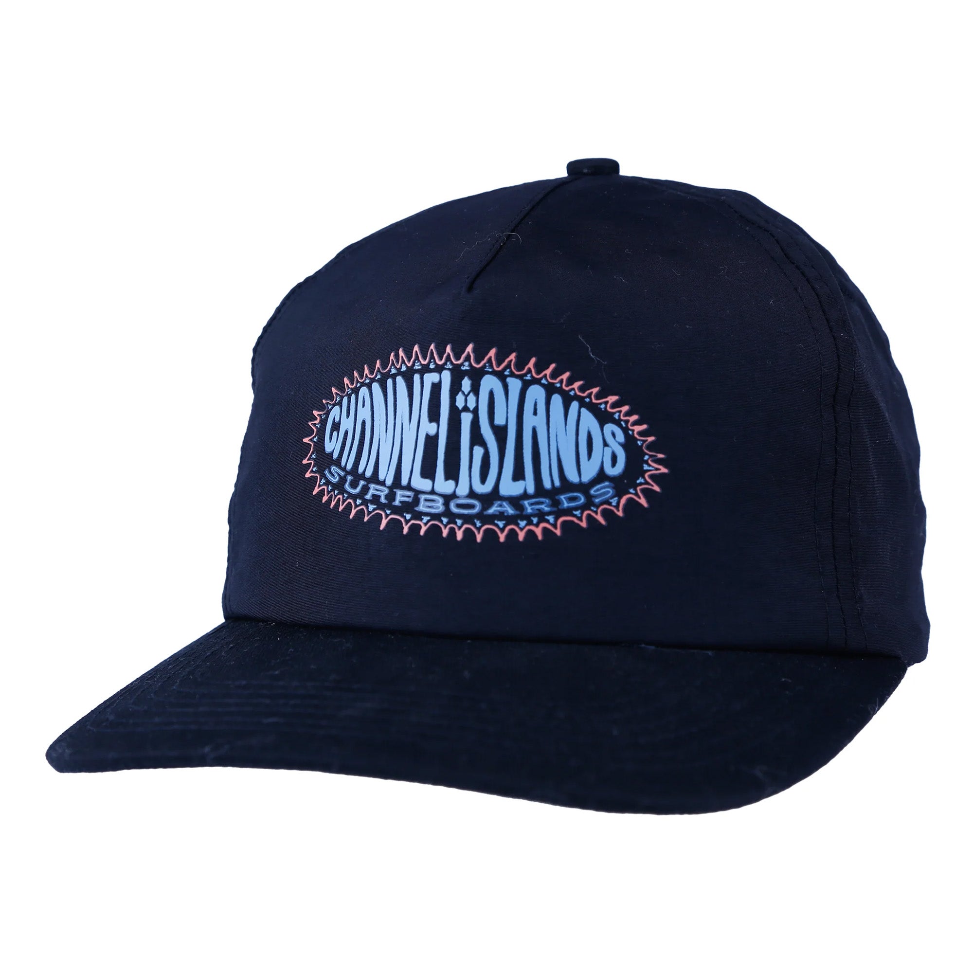 Channel Islands Starburst Men's Baseball Cap - Black Unisex Adjustable Dad Hat for Outdoor Sports & Casual Wear
