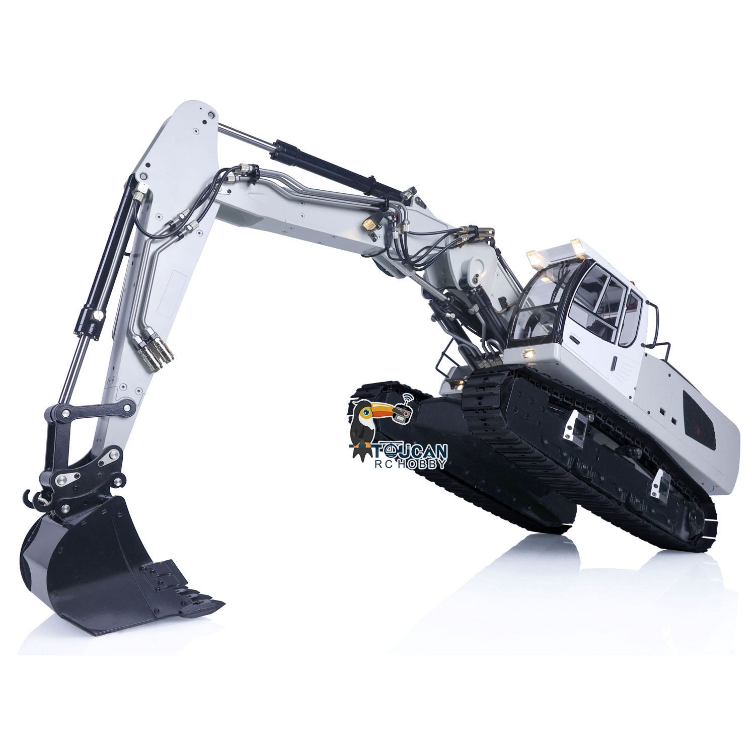 1/14 Scale Radio Control 946 3 Metal Excavator - 10 Channel RC Construction Toy with Painted Body, Rotating Metal Bucket & Tiltable Ripper for Kids & Adults - Perfect for Construction Site Play, Collecting & Outdoor Activities
