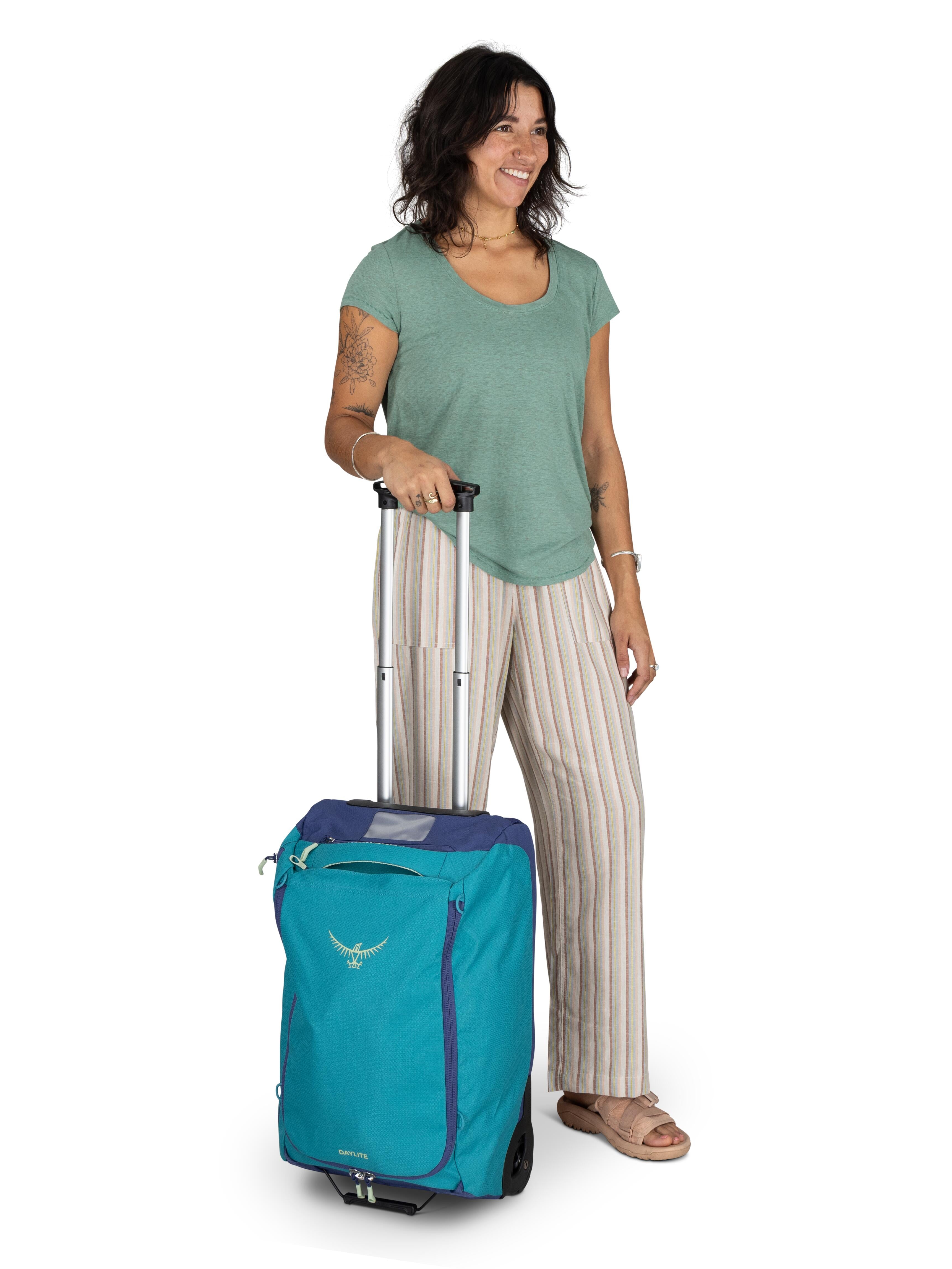 Osprey Daylite 40L Wheeled Carry On Duffel Bag - Lightweight Travel Luggage for Airplane, Weekend Trips & Outdoor Adventures