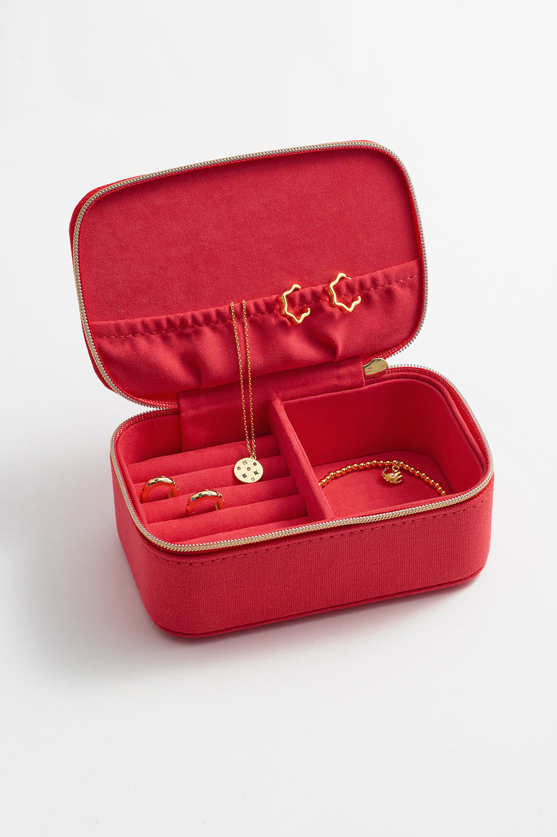 Elegant Mini Jewelry Box for Rings, Earrings & Necklaces - Perfect for Travel, Gifts & Organizing Small Accessories