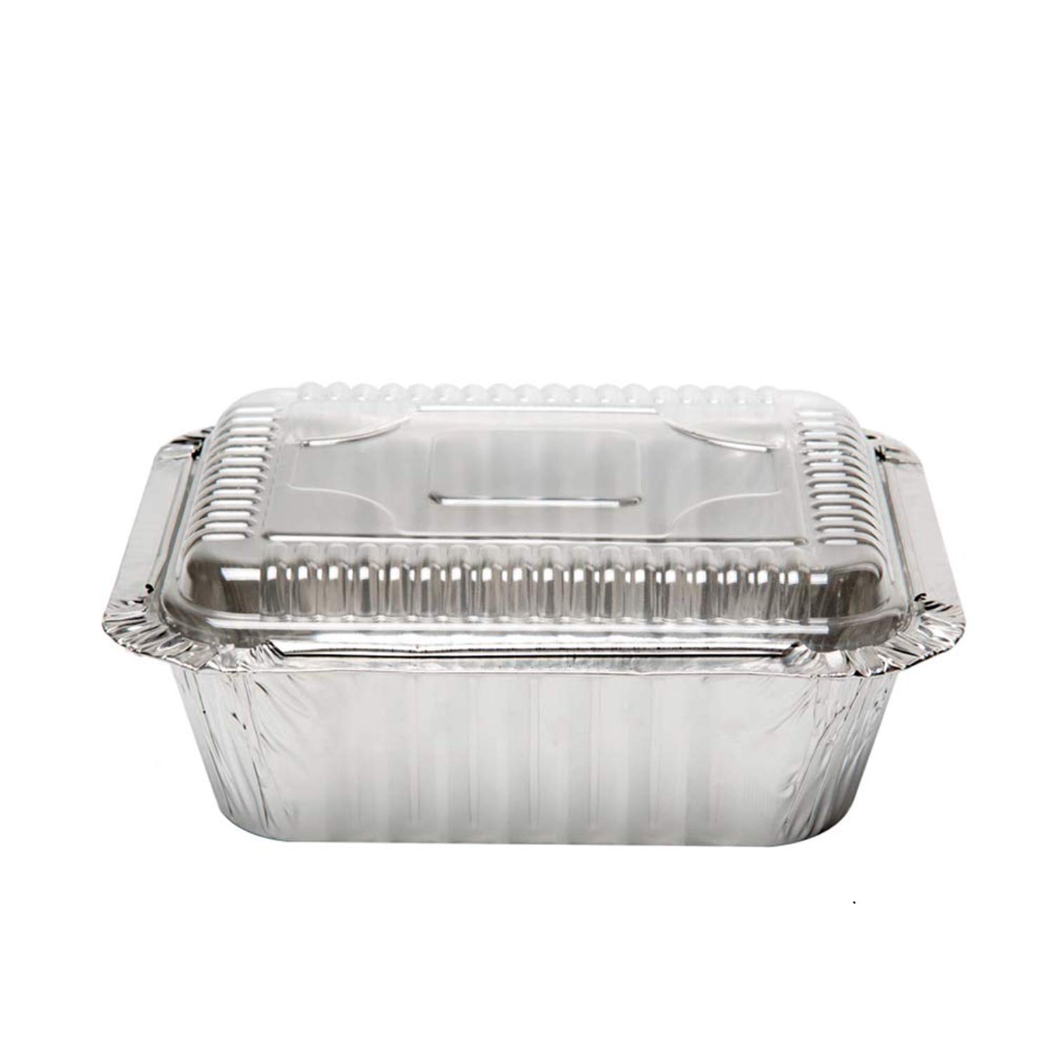 Tiger Chef Aluminum Foil Pans - 40 Pack Disposable Freezer-to-Oven Safe Containers with Dome Lids (1 Lb Capacity) for Takeout, Baking, Cooking, Food Storage & Freezing | Perfect for Meal Prep, Party Serving & Leftovers