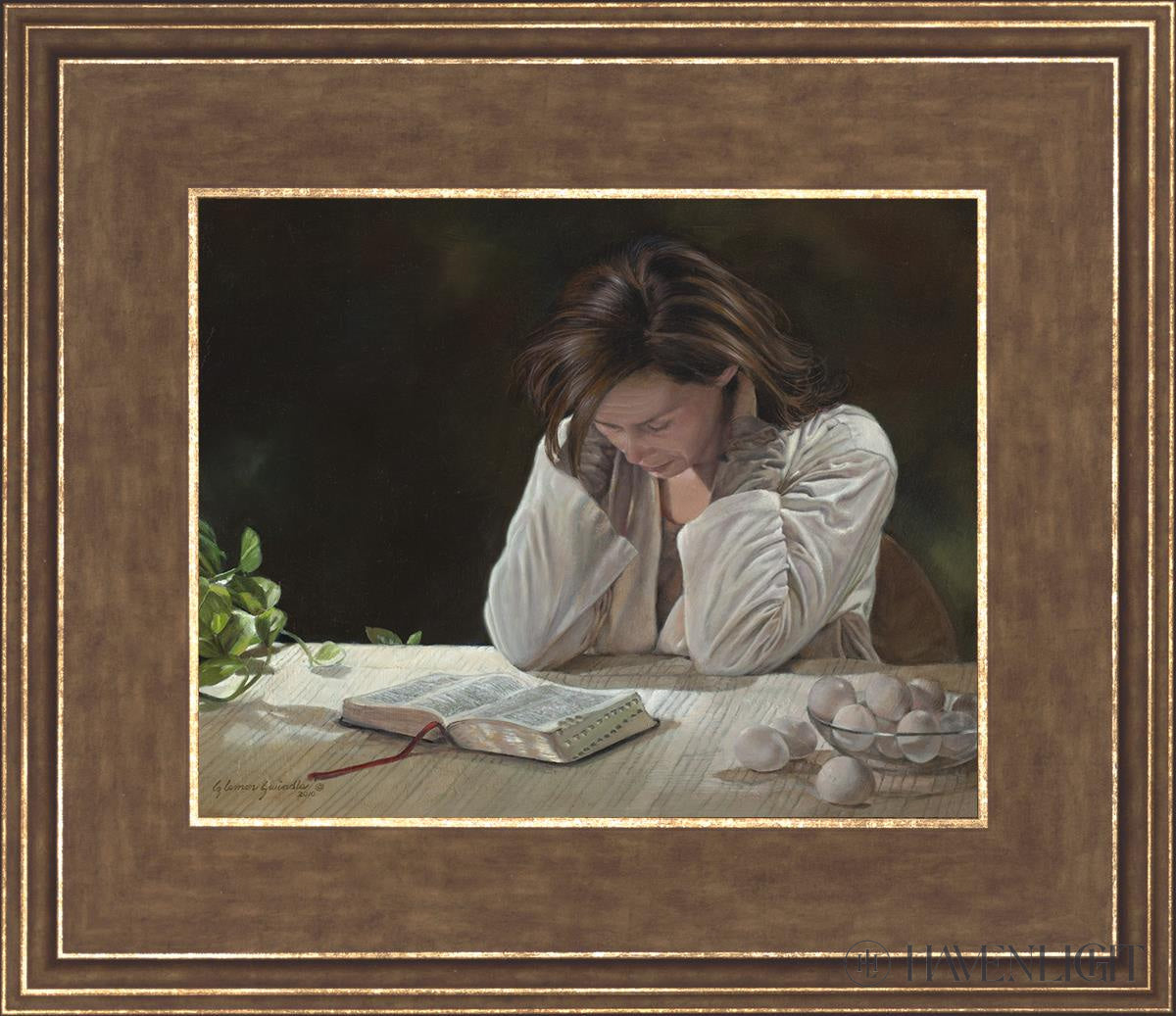 A Mother's Vigil: I Would Gather Thee - Modern Christian Home Decor for Comfort & Inspiration | Perfect for Living Room, Bedroom & Prayer Spaces