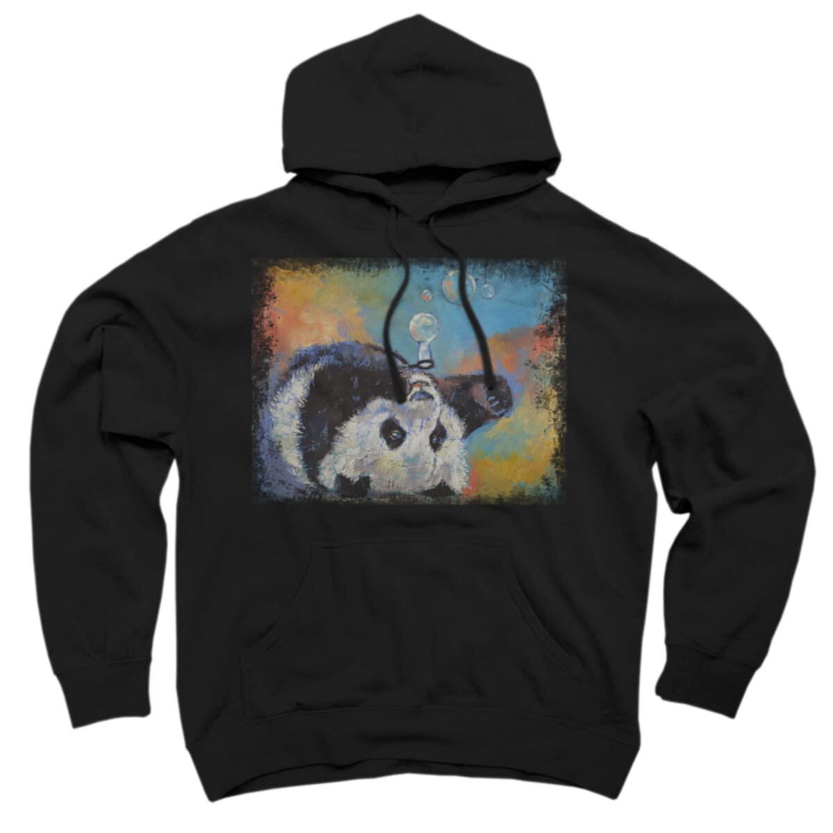 Design By Humans Unisex Blowing Bubbles by Creese Pullover Hoodie - Soft Cotton Sweatshirt for Men & Women - Casual Streetwear for Everyday Wear, Gifts, and Outdoor Activities