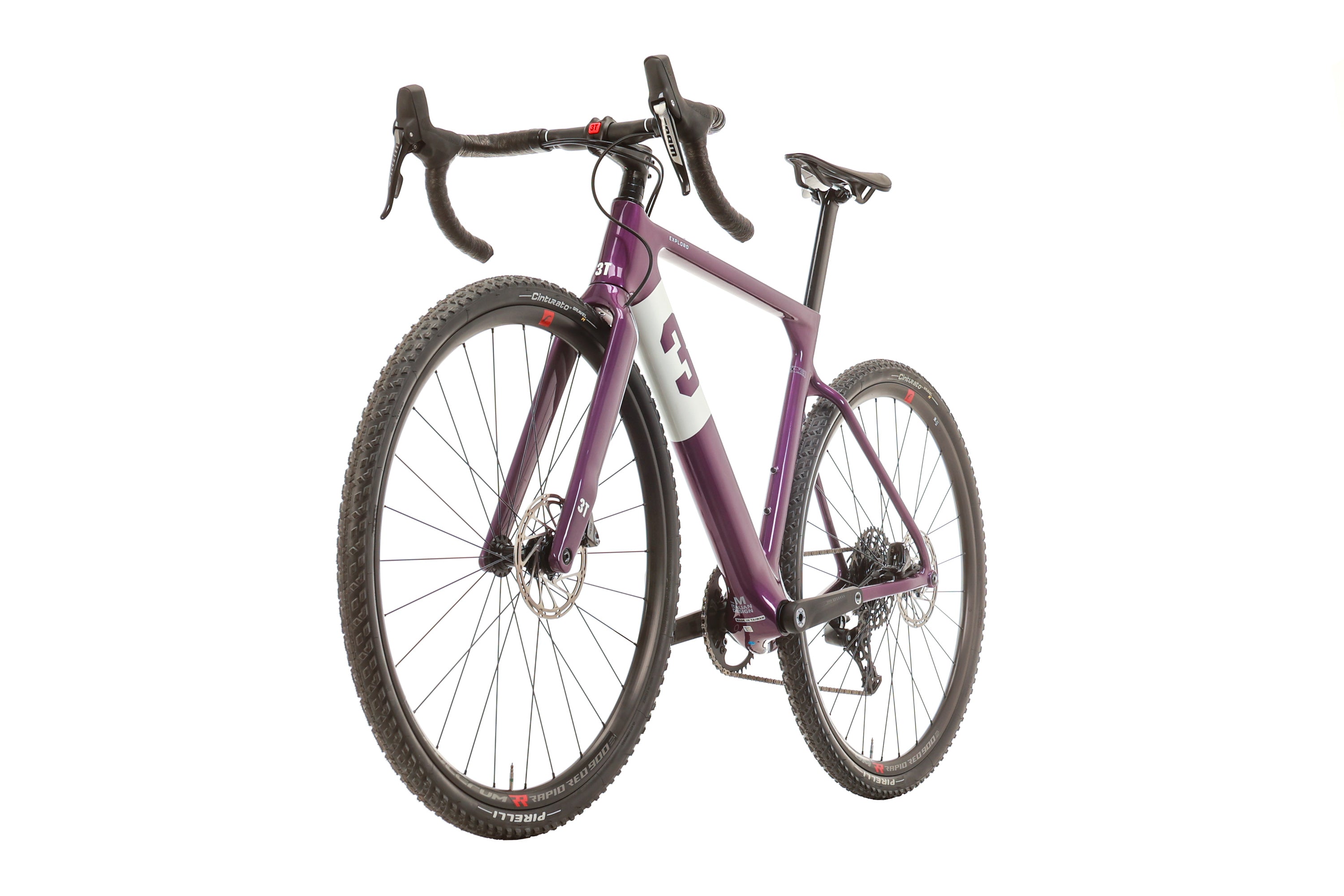 2023 3T Exploro PRIMO Rival 1x11 Gravel Bike - Medium Size | Premium Carbon Frame Gravel Bike for Adventure Racing, Bikepacking & Off-Road Cycling