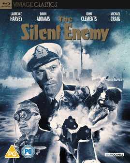 Silent Enemy Blu-ray DVD | WWII Submarine Warfare Movie | Military History Film for Home Theater & Movie Night