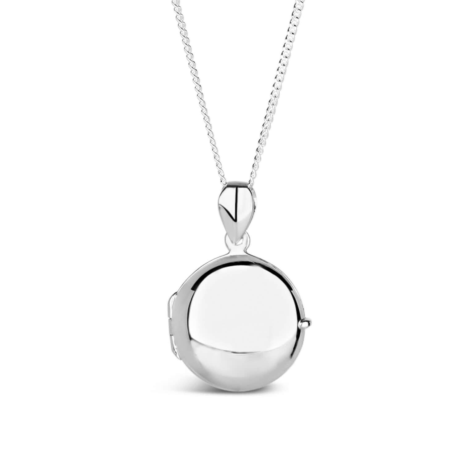 Memorial Photo Locket for Ashes - Silver Round Keepsake Pendant for Cremation Jewelry - Perfect for Honoring Loved Ones at Weddings, Funerals & Special Occasions
