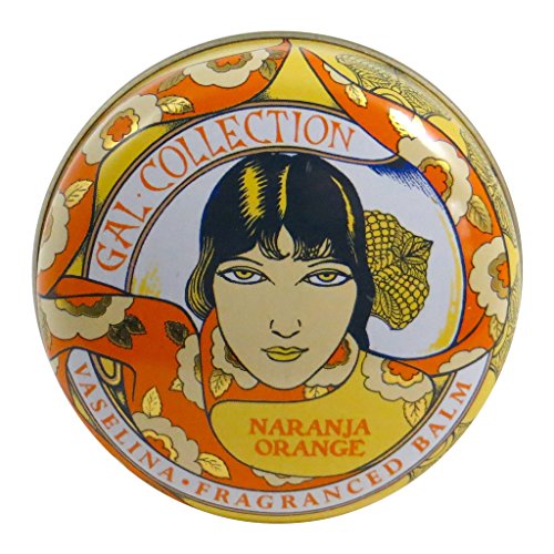 Perfumeria Gal Orange Lip Balm Tin - 15ml Moisturizing & Nourishing Lip Care for Dry, Chapped Lips - Perfect for Winter, Travel & Daily Hydration