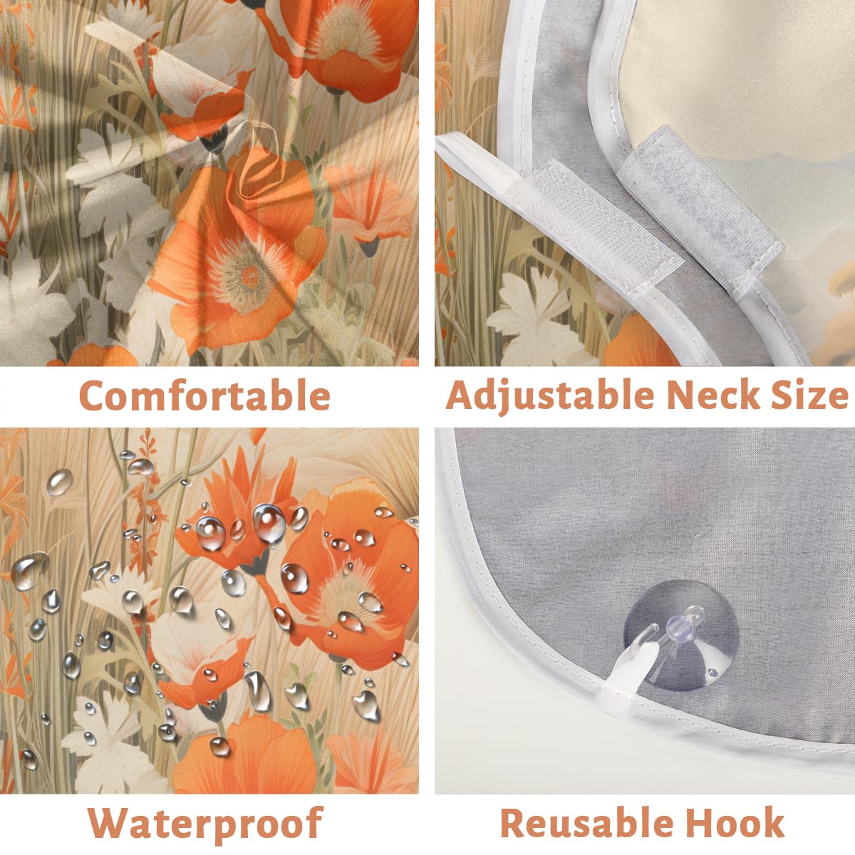 **Men's Beard Shaving Bib & Hair Dye Apron - Waterproof Barber Cape for Grooming, Makeup, & Haircuts - Sink Hair Catcher & Beard Trimming Accessory - Perfect for Home & Salon Use**