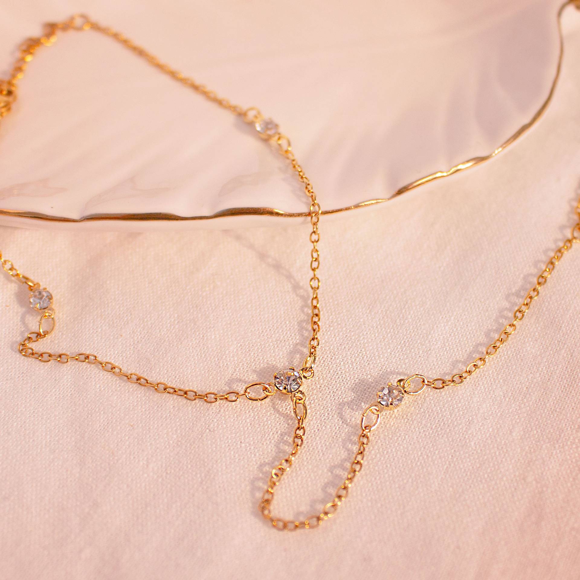 Elegant Gold Plated Cross Anklet Chain for Women - Dainty Link Bracelet Ankle Jewelry | TA8026 | Perfect for Everyday Wear, Beach Vacation & Boho Fashion