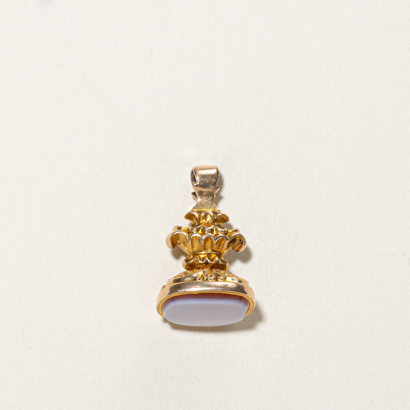 Victorian Carnelian Seal Fob Pendant - 5.00ct Antique Jewelry for Women | Perfect for Vintage Style, Gift Giving & Special Occasions